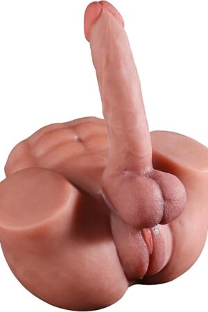77LB Sex Doll Male Masturbator, Trans Sex Doll for Women with Realistic Dildo Penis Vagina Anus, Sex Torso with Tight Hole Pussy for Men Masturbation, Male Sex Doll for Women Sex Toys for Gay
