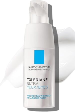 La Roche-Posay Toleriane Dermallergo Eye Cream Soothing Repair Moisturizer, Soothes and Comforts Sensitive Skin, Allergy Tested, Fragrance Free, Alcohol Free, Formerly Toleriane Ultra Eyes