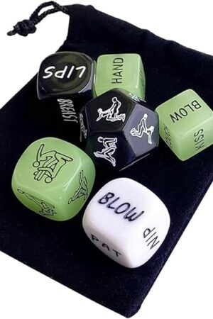 6 PCS Sex Gaming Dice for Adults Couples Sex Play Fun Kinky Games for Couples Foreplay Positions Options Sets Bedroom Toy Role Playing Dice
