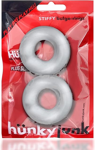 Blue Ox Designs Oxballs 80484: Stiffy 2Pk Bulge Cockring, Clear Ice