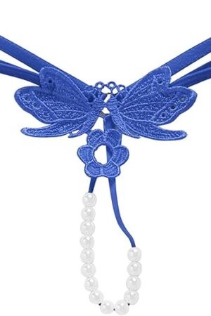 Womens Lace Pearl Beads T Back G-String Thongs Sexy Naughty Panties Erotic Lingerie Strappy Cheeky Hipster Underwear