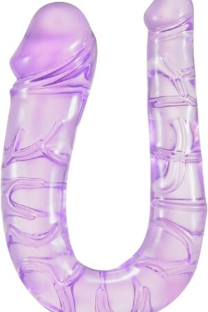 Double-Ended Dildos, Super Long Realistic Dildo for Anal Vagina Simulation, Flexible Double Sided Dong Adult Sex Toys for Women Lesbian