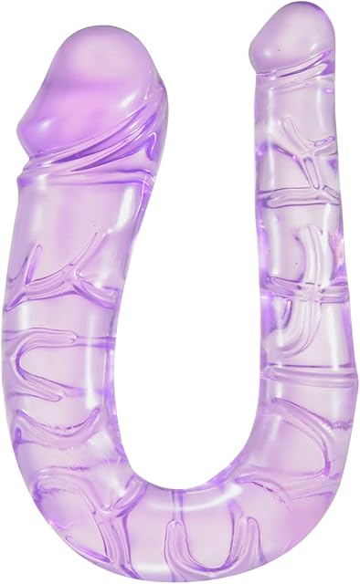 Double-Ended Dildos, Super Long Realistic Dildo for Anal Vagina Simulation, Flexible Double Sided Dong Adult Sex Toys for Women Lesbian