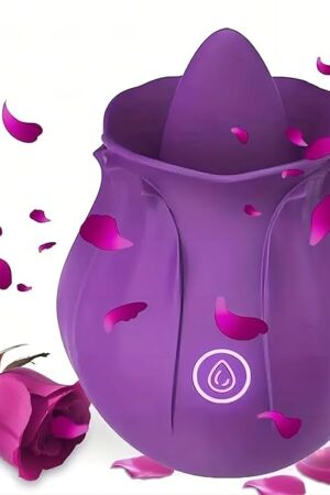 Generic 2024 Rose Viboator Stimulator Licking Sucking 10 Speed Adult Tools for Women Quiet Birthday Gift Fast Charge Waterproof Waterproof, Dual Motor-KY245, Purple