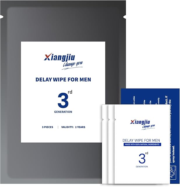 Delay Wipes for Men, Climax Control for him to Last Longer in Bed, 3 PCS, 3rd Generation