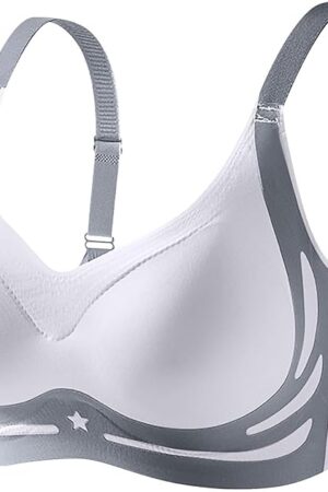 2025 Seamless Wireless Bra for Women Colorblock Padded Adjustable Strappy Bralette Sexy Sport Comfort Bras