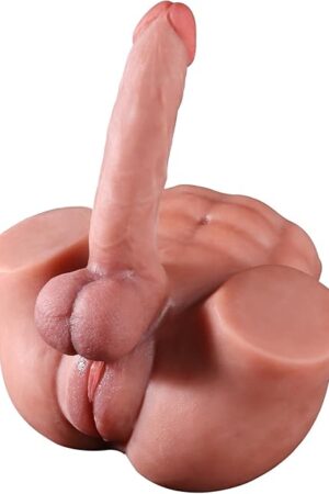 3 in 1 Sex Doll with Realistic Dildo Vagina Anus, Sex Toy with Flexible Dildo for Women,Transsexual Love Doll with Penis&Pussy for Woman Men Gay Unisex Masturbation Couple Adult Sex Toy 77LB
