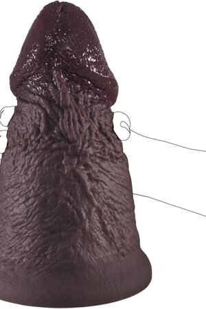 46 Inch Diameter Extra Wide Huge Dildo, 944 Inch Thick Realistic Short Dildos with Suction Cup, Silicone Large Butt Plug for P-Spot Stimulation, XXXL Giant Fat Dildo for Experienced Players