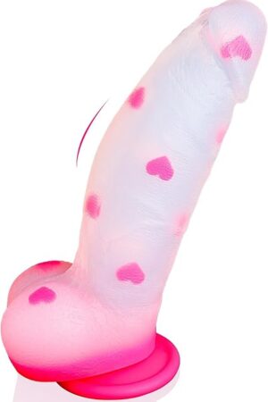 8" Big Thick Girthy Monster Fantasy Dildo - Pink Clear Liquid Silicone Dildos, Strap on Dildo with Suction Cup, Wide Large Riding Dildos for G Spot Anal, Adult Sex Toys & Games for Women Men Couples