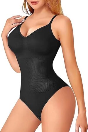 Women Shapewear Tummy Control Bodysuit for Sexy Seamless Butt Lifter Full Body Shaper Black Body Suits Slimming