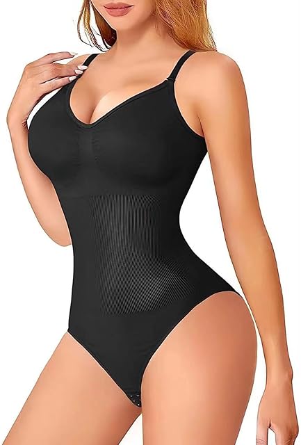 Women Shapewear Tummy Control Bodysuit for Sexy Seamless Butt Lifter Full Body Shaper Black Body Suits Slimming