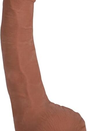 Doc Johnson Signature Series - Leo Vice - 75 Inch Realistic ULTRASKYN Dildo with Removable Vac-U-Lock Suction Cup - F-Machine & Harness Compatible - for Adults Only, Caramel