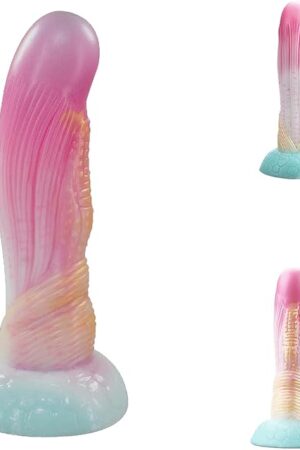 Fantasy Dildo Monster Dong with Strong Suction Cup for Hands-Free Play Thick Dildos 87" Long Soft Silicone Flexible Dildos for Vagina Anal Pleasure Sex Toy for Women Men Couples