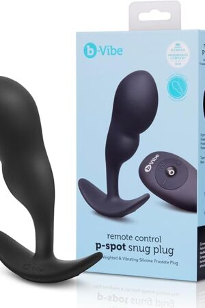 b-Vibe Silicone Beginner's Vibrating Butt Plug with 4 Speeds & 6 Patterns, Waterproof Anal Vibrator Toy with Suction Base, 100% Body-Safe for Adult Use (35")