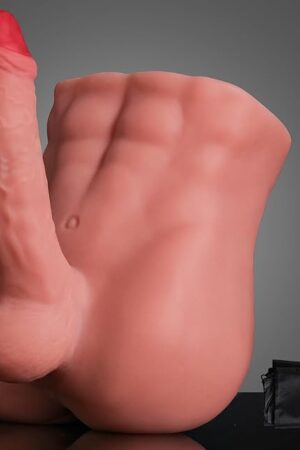 7 LB Male Sex Doll with Flexible Dildo, Realistic Torso Dildo for Women 7 Inch Thick Long Penis with Anal Channel for Gay Hands-Free Sex Toy Unisex Masturbator with Accessories for Female Men Couples