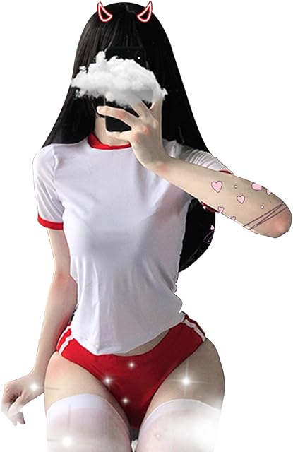 Anime Lingerie Japanese School Girl Uniform Cosplay Sexy Gym Clothes for Women