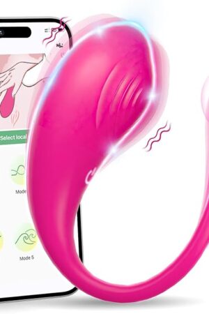 Female Sex Toys Wearable Vibrator - Adult Toys Long Distance Bluetooth App Remote Control G Spot Vibrator More Than 9 Vibrations, Mini Panty Vibrators Anal Plug Female Adult Sex Toys for Women Couples