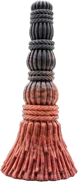 Brumhilda Witches Broom Suction Cup Dildo - Black/Burgundy Color Scheme - Handmade in The USA - Adult Sex Toys (Standard)