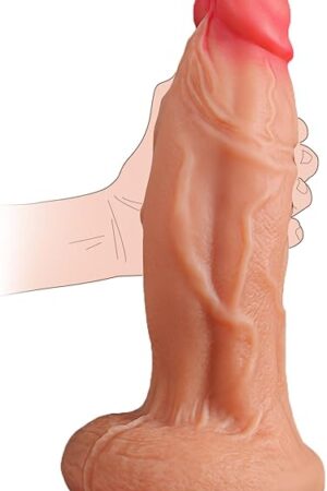 12 Inch Huge Thick Dildo with No Balls, 354'' Diameter Dual Density Silicone Giant Dildos with Strong Suction Cup, Large Anal Dildo Big Girthy Dildos Adult Sex Toys for Men Gay Women Masturbation