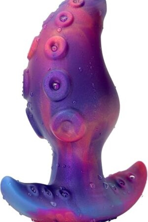 Anal Plug for Comfortable Long-Term Wear Silicone Monster Tentacle Butt Plug Dilator with Curved Base Slender Waist 441 x 177 Inch Prostate Sex Toy for Men Women Masturbation