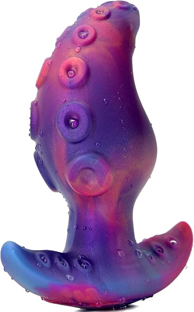 Anal Plug for Comfortable Long-Term Wear Silicone Monster Tentacle Butt Plug Dilator with Curved Base Slender Waist 441 x 177 Inch Prostate Sex Toy for Men Women Masturbation