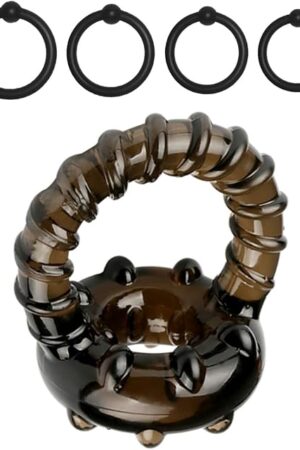 Cock Rings, Penis Ring, Sex Toys for Couples, Ultra Soft Stretchy Sex Ring, Erection Rings, 5 Different Sizes Mens Cock Ring, Stronger Longer Harder