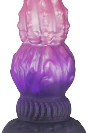 10.2'' Thick Dildo, Huge Monster Dildo, Knot Dildos with Suction Cup, Purple Fantasy Sex Toy for Clitoral Vaginal Anal Stimulation, Silicone Thick Anal Dildos for Women, Men, Couples Adult Toys