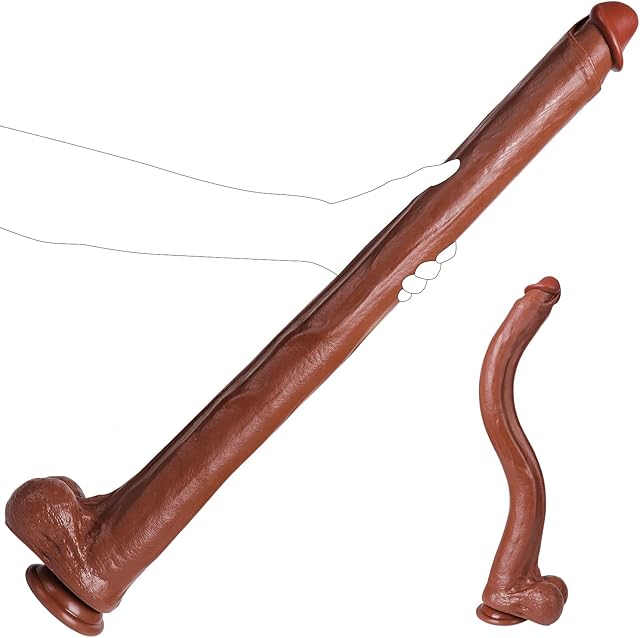 2264 Inch Super Long Dildo Huge Giant Dildo for Deepest Sex,Realistic Big Thick Anal Dildo with Small Glans,Soft Flexible Strap on Dildo with Strong Suction Cup Large Dildo Sex Toys for Women Men Gay