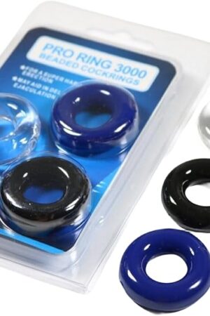 ERUN 3 Pcs Men Penis Cock Rings Delay Control Sequal Wellness Stay Harder Penis Rings O-Rings Enhancer Silicone Cock Rings Sex Toy for Men Couples