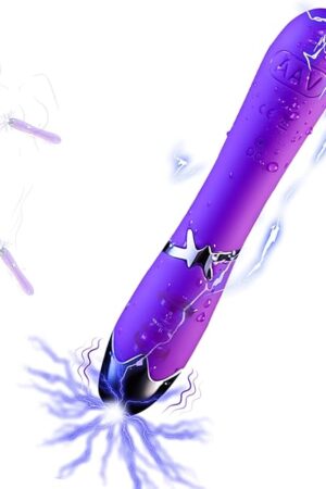 Vibrator with 10 Modes of Electric Shock and Vibrating Modes Vibrating & Electric Butt Plugs Clitoral & G-spot Vibrator Prostate Stimulation Sex Toys Masturbators for Men, Women or Couples?Purple?