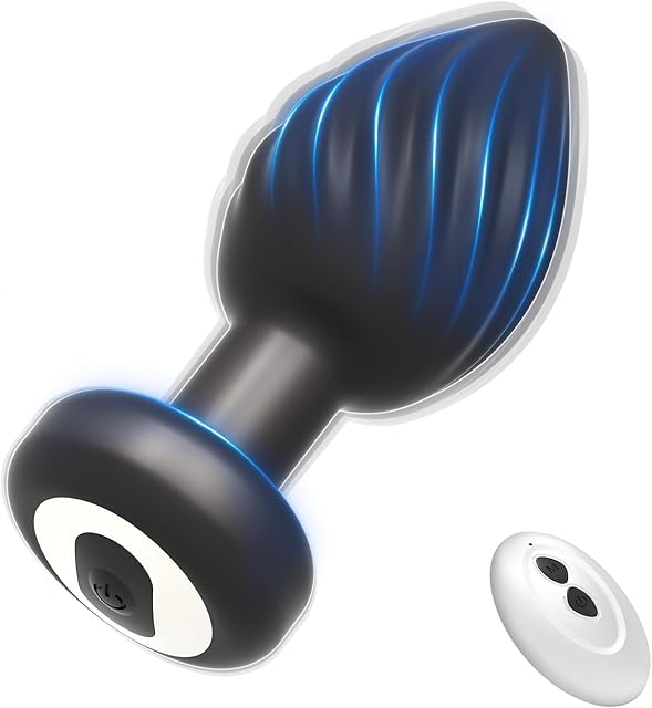 FST Anal Plug Adult Vibrator Sex Toys, 10 Powerful Vibration Modes Remote Control Silicone Small Vibrating Butt Plug Rechargeable Prostate Massager G-Spot Vibrator Anal Toy for Men Women