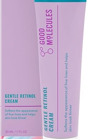 Good Molecules Gentle Retinol Cream - Retinol Night Cream for Collagen Production, Skin Tightening Recipe with Bakuchiol, Anti-Aging Skin Care For Face