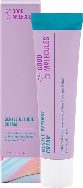 Good Molecules Gentle Retinol Cream - Retinol Night Cream for Collagen Production, Skin Tightening Recipe with Bakuchiol, Anti-Aging Skin Care For Face