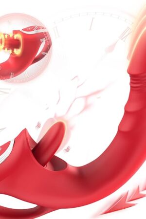 Dildos for Women clit licker Vibrator Sex Toys Rabbit Vibrators Thrusting clit Vibrator for Women with10 Vibration Modes 7thrusting Modes Featuring Licking andG Spot Couple Adult Toy