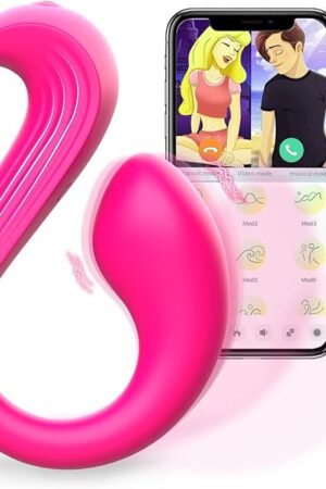 APP-Controlled Adult Sex Toy - G Spot Vibrator, Mini Clitoral Stimulator, Double-Ended Waterproof Rechargeable Vibrator with 9 Modes, Remote Control, Magnetic Charging, Women's Sex Toy