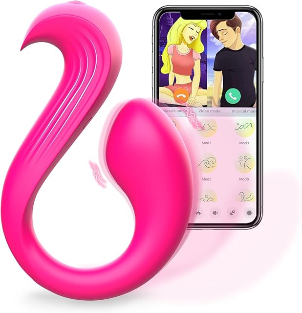 APP-Controlled Adult Sex Toy - G Spot Vibrator, Mini Clitoral Stimulator, Double-Ended Waterproof Rechargeable Vibrator with 9 Modes, Remote Control, Magnetic Charging, Women's Sex Toy