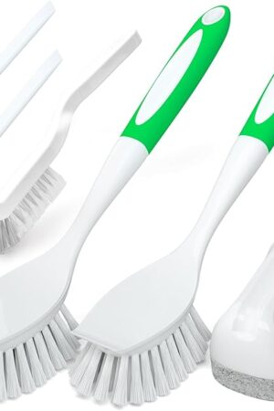 Holikme 5Pack Kitchen Cleaning Brush, Green