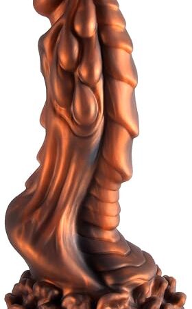 Dragon Realistic Dildo for Women,7.1 Inch Big Anal Dildo with Strong Suction Cup for Hands-Free Play,Animal Monster Liquid Silicone Dong Prostate Massager Adult Sex Toys for Men & Women,Bronze
