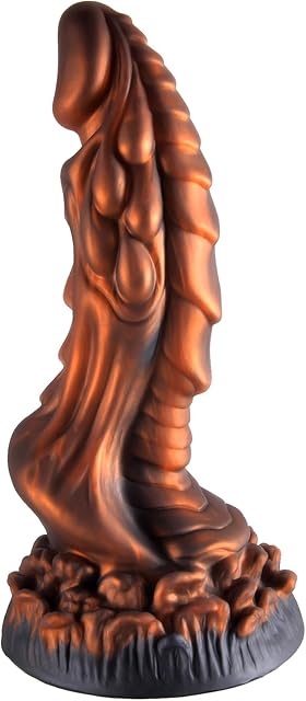 Dragon Realistic Dildo for Women,7.1 Inch Big Anal Dildo with Strong Suction Cup for Hands-Free Play,Animal Monster Liquid Silicone Dong Prostate Massager Adult Sex Toys for Men & Women,Bronze