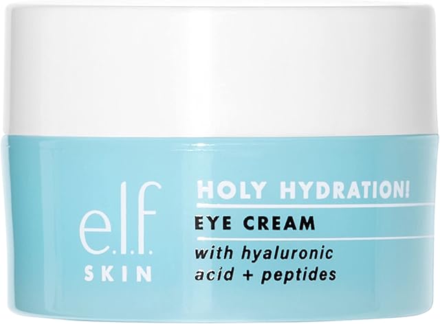elf SKIN Holy Hydration! Eye Cream, Rich Hydrating Eye Cream For Minimizing Dark Circles, Infused With Hyaluronic Acid, Vegan & Cruelty-free