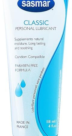 Water-Based Personal Lubricant for Couples, Long-lasting, Paraben-Free, No Residue, Toy-Friendly & Condom Safe, Edible with Moisturizer 4Oz