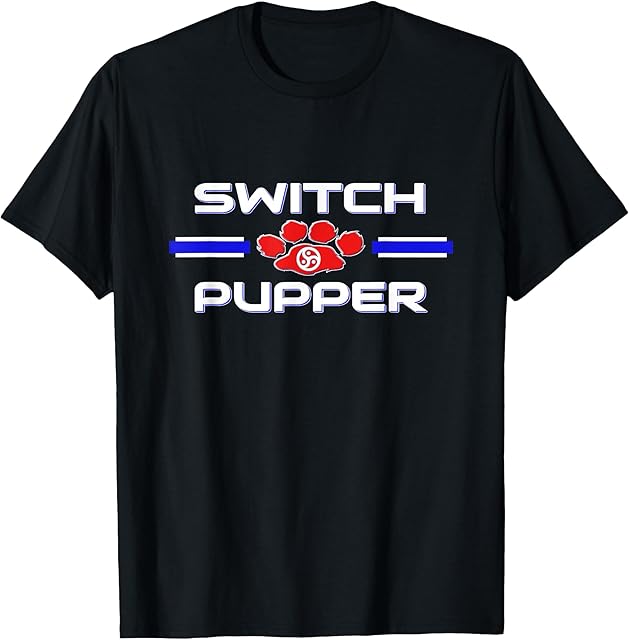Gay Switch Pup Play Shirt, BDSM Dom Sub Pupper Fetish Tshirt T-Shirt