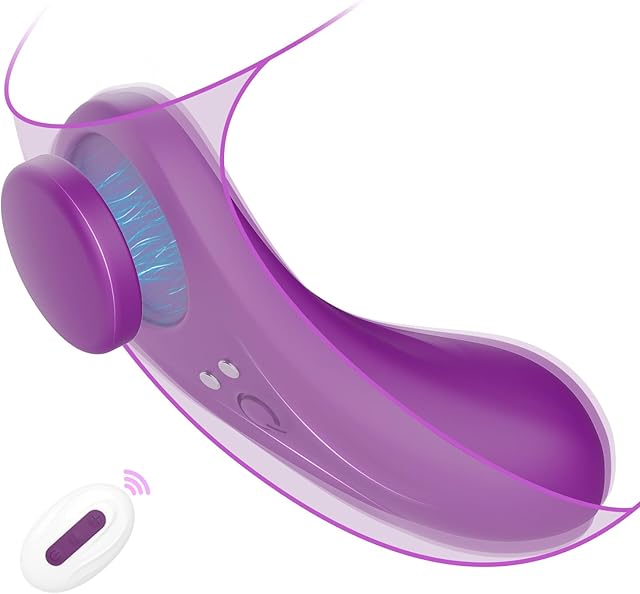 Wearable Panty Butterfly Vibrator with Magnetic Clip ? 7 Vibrations for Clit & G Spot Stimulation, Remote Control Vibrator, Outdoor Pleasure Adult Sex Toys for Female Couples