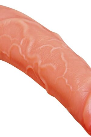 104 Inch Liquid Silicone Realistic Uncut Dildo with Suction Cup, 18'' Diameter Large Huge Thick G-spot Dildos Lifelike Foreskin, XL XXL Wide Giant Long Anal Dildo Strap On Sex Toy for Men Gay Women