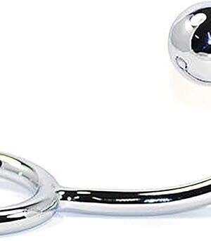 Honeypleasures Metal Penis Ring & 1 Ball Anal Plug for Anal Stimulation Prostate Massager, Men's Sex Toy