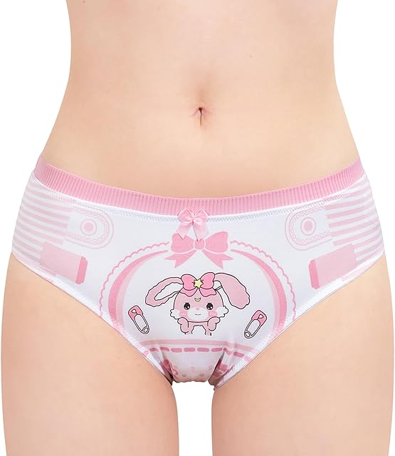Women's Ladies Soft Cotton Underwear Comfortable Hipster Briefs Babydoll Baby Usagi 'Oopsie Potty Pants