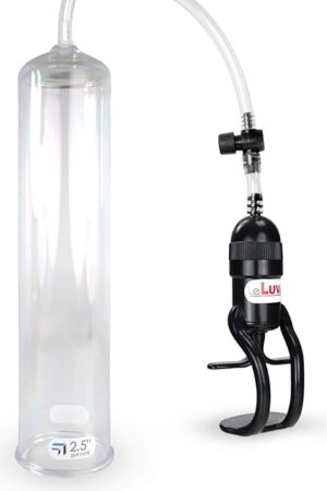 LeLuv Pump Easyop Zgrip 12 x 2.5 Inch Natural Male Enhancement Basic Kit No Seals