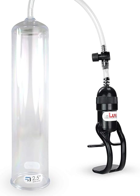 LeLuv Pump Easyop Zgrip 12 x 2.5 Inch Natural Male Enhancement Basic Kit No Seals