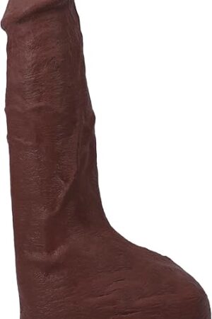 Doc Johnson The Realistic Dildo- Squirting 9.5 Inch ULTRAKSYN with Removable Vac-U-Lock Suction Cup - F-Machine and Harness Compatible - for Adults Only, Chocolate