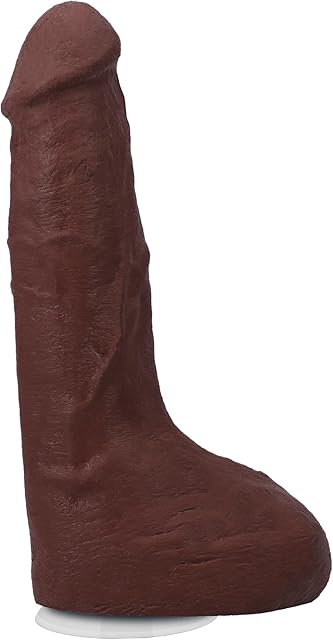 Doc Johnson The Realistic Dildo- Squirting 9.5 Inch ULTRAKSYN with Removable Vac-U-Lock Suction Cup - F-Machine and Harness Compatible - for Adults Only, Chocolate